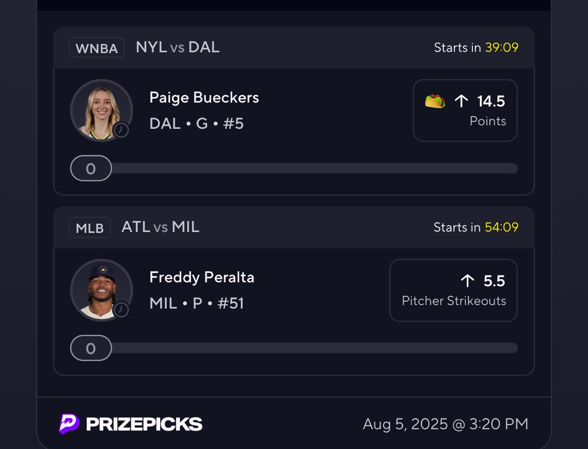 Terrlocks's tweet image. ⚾️ FIRST SLIP OF THE DAY 🔒08/05/2025

Taco Tuesday Paige 14.5 points

LIKE AND RT IF YOU WANT MORE ❤️

📊🔬🧠 Ran the data on @propsbotai 
Code “TERRLOCKS” gets you 7-day trial try it 🔗 link.propsbot.ai/1wvKAWQbmRb 

#propsbotai #pick6 #mlb #xpicks #PrizePicksmlb #GamblingTwitter…