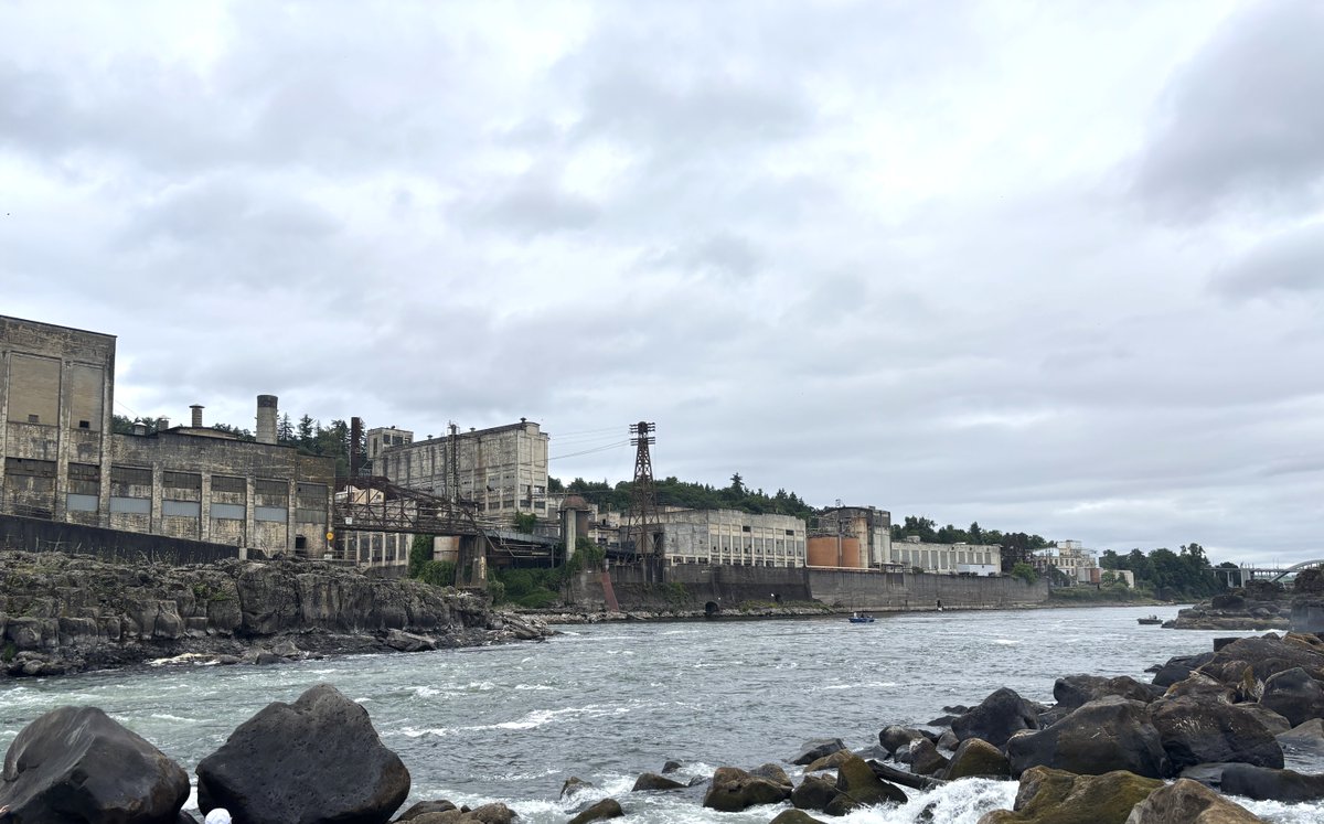 LOReview's tweet image. "Willamette Falls is the second-largest waterfall by volume in this nation, yet many people born and raised in Oregon have never seen it or even know it’s there." lakeoswegoreview.com/2025/08/05/opi…