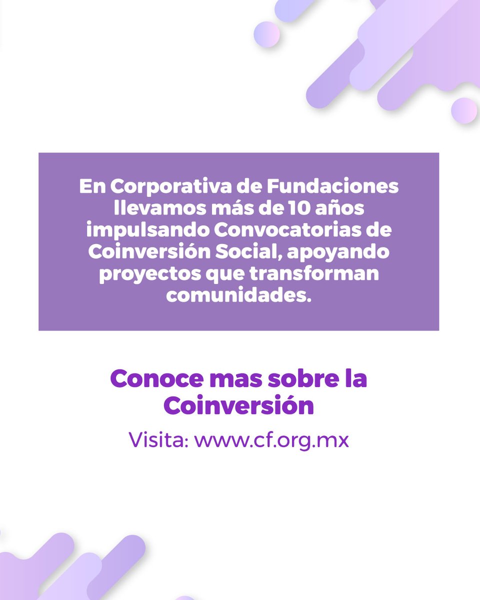 ¿Qué pasa cuando empresas, ciudadanía y OSC invierten juntas por un bien común?

Eso es coinversión social… y está transformando comunidades en todo México.

Conoce el modelo 👇
🔗 cf.org.mx/blog/coinversi…

#CFSomosTodasYTodos