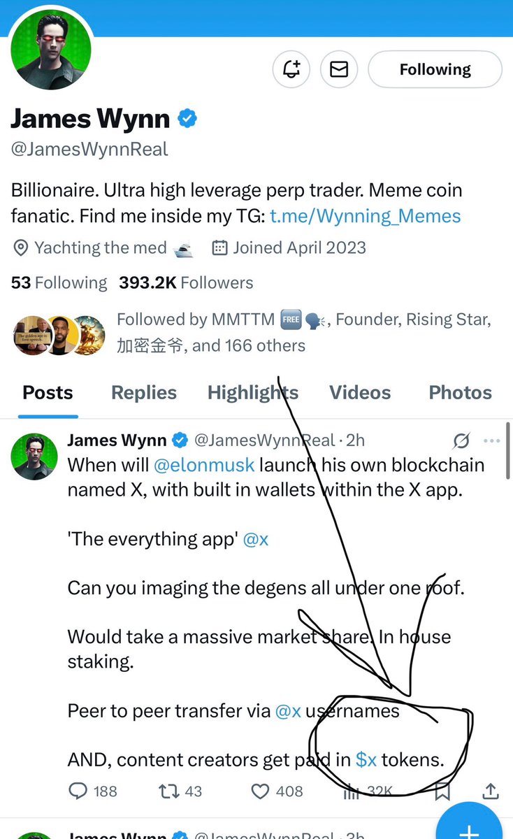 Uncle Ham 🆓 🗣️ (@tariff_ai) on Twitter photo HINT: he’s talking about the “free speech” app, references $X token. $X token on $ETH is called FREE SPEECH…been slow cooking for 9 months, early SPX6900 vibes. <a href="/FreeSpeech_FTW/">X Free Speech</a> also bought James Wynn his blue check months ago
👀 🧠 📚 🆓 🗣️
This is how people make millions HINT: he’s talking about the “free speech” app, references $X token. $X token on $ETH is called FREE SPEECH…been slow cooking for 9 months, early SPX6900 vibes. <a href="/FreeSpeech_FTW/">X Free Speech</a> also bought James Wynn his blue check months ago
👀 🧠 📚 🆓 🗣️
This is how people make millions