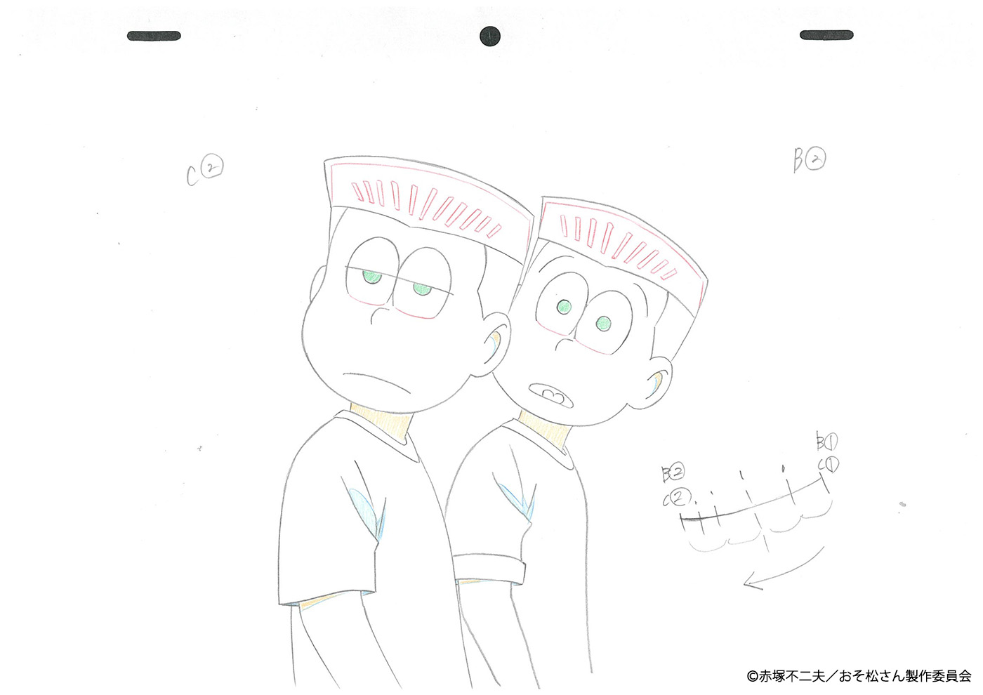 おそ松さん スタジオぴえろ 書き下ろし キャラファイン額装