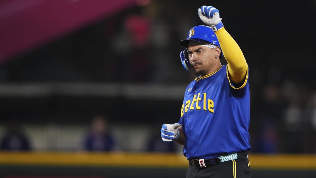 JustBB_Media's tweet photo. Josh Naylor has played 11 games with the Mariners. 

He has EIGHT stolen bases 😳

That’s the most in MLB in that span! https://t.co/oqn0d09Yro
