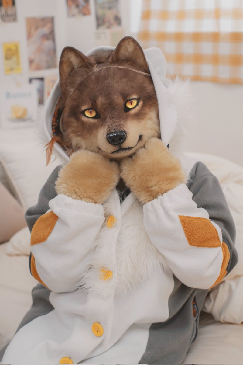 나도 잠옷 빌려봤어! 어때?🤎
#創造トリアノン #FursuitEveryday