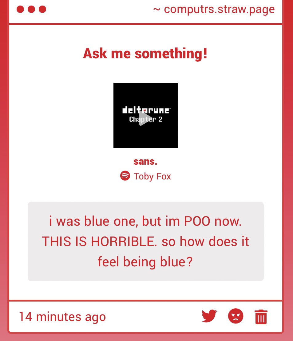 📺 -   i love being blue!