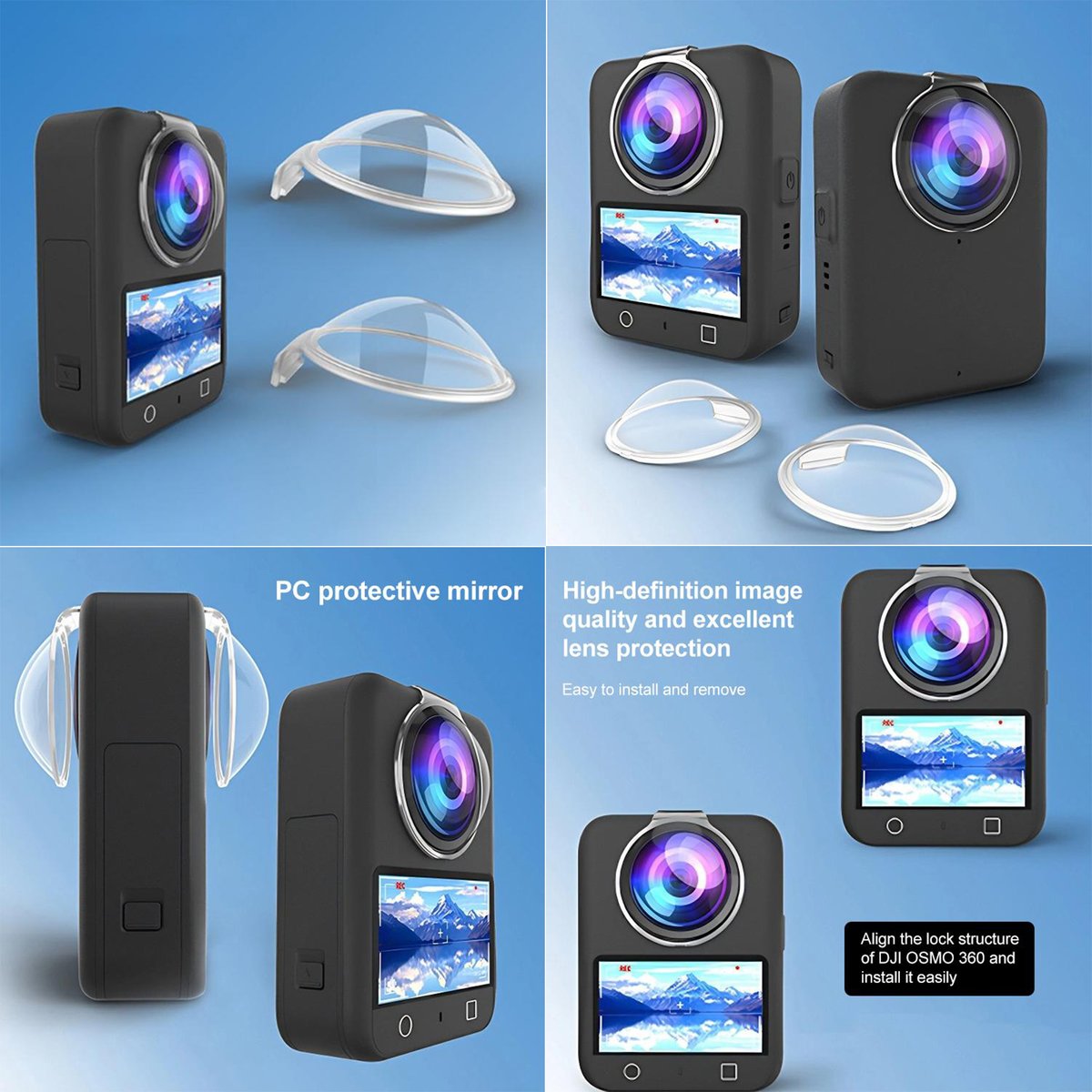 PULUZfans's tweet image. PULUZ For DJI Osmo 360 Lens Guard – PC Cover

✨ Ultra-clear &amp;amp; scratch-resistant
✨ Waterproof + dustproof protection
🛒 #PU777T 👉 bit.ly/4fpbOqL
#DJIAccessories #LensProtection