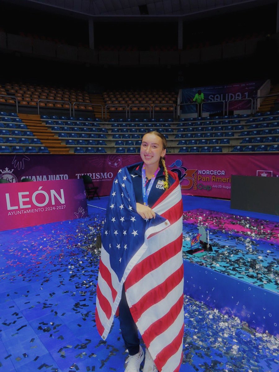 🇺🇸Bringing home GOLD &amp; MVP x3️⃣🇺🇸

Congratulations to Emmy Klika '21, who helped earn the United States Girls U23 National Team gold, as the squad won the 2025 NORCECA Pan American Cup on August 1 after defeating Canada in straight sets (25-16, 25-15, 25-19). 

#GoGA

(1/2)