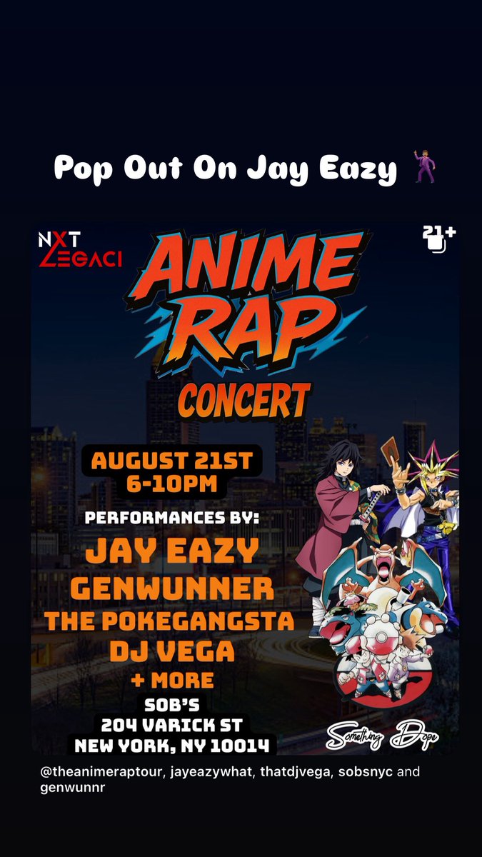 Having A Show In NYC Aug 21st This Gon Be Legendary 🕺🏽