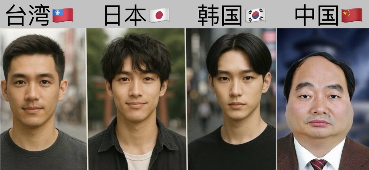 如何快速、准确区分台、日、韩、中四国东亚男人