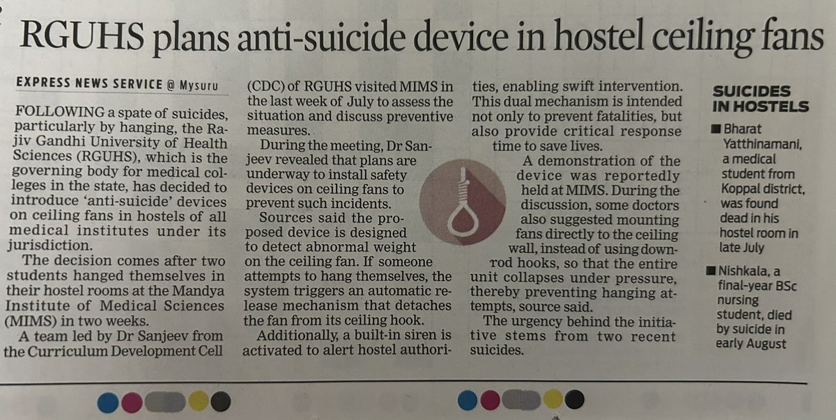Sailesh_UPSC's tweet photo. They're basically saying no suicides within hostel premises, but you can do it outside and it won't be our problem 😅 https://t.co/1FPNzVRNYf
