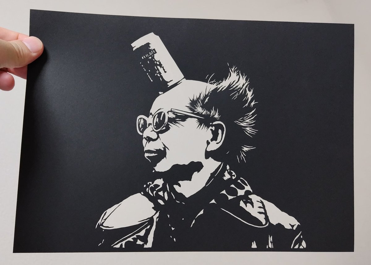 切り絵 第1283弾
南部虎弾さん
電撃ネットワークでサソリ食ったりドライアイス食ったりしてた方。
実は元ダチョウ倶楽部のリーダー。
昨年の訃報はホントにびっくりしました。