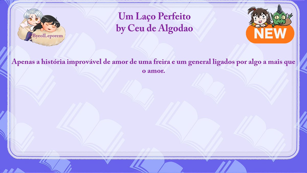 Um Laço Perfeito
Ceu de Algodao
fanfiction.net/s/14488527/2/U…

#SessRinFics #Sesshrin #SesshoRin #殺りん #fanfiction #SessRinFanfiction