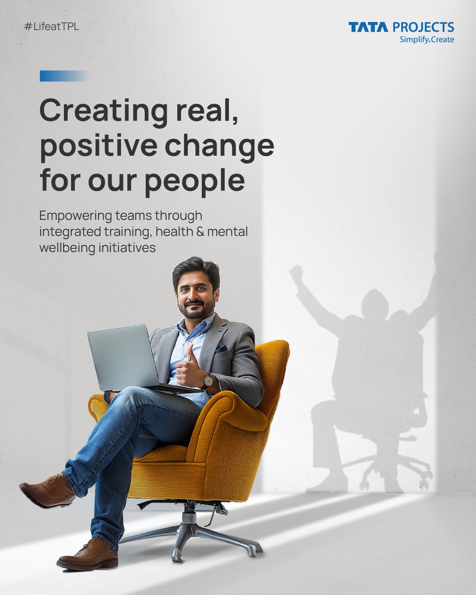 At Tata Projects, well-being is part of our everyday work. We support our people with skills, health care, and mental wellness so they can lead, grow, and thrive in every environment. 

#tataprojects #ThisIsTata #LifeAtTPL
