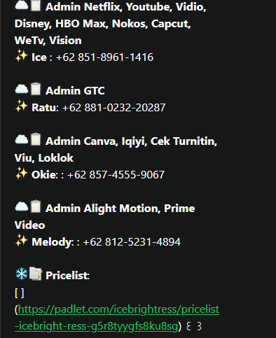 ice fh netflix disney hbo capcut youtube vidio tweet media