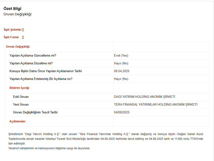 Ünvan Değişikliği..
#daghl