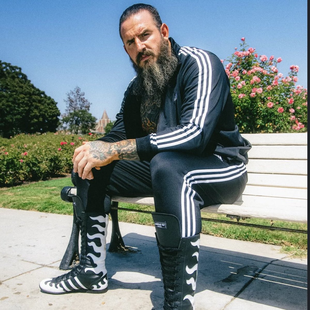 Fightful's tweet photo. Brody King is collaborating with Adidas and Brain Dead for limited shoes and boots https://t.co/JReb13Soyn