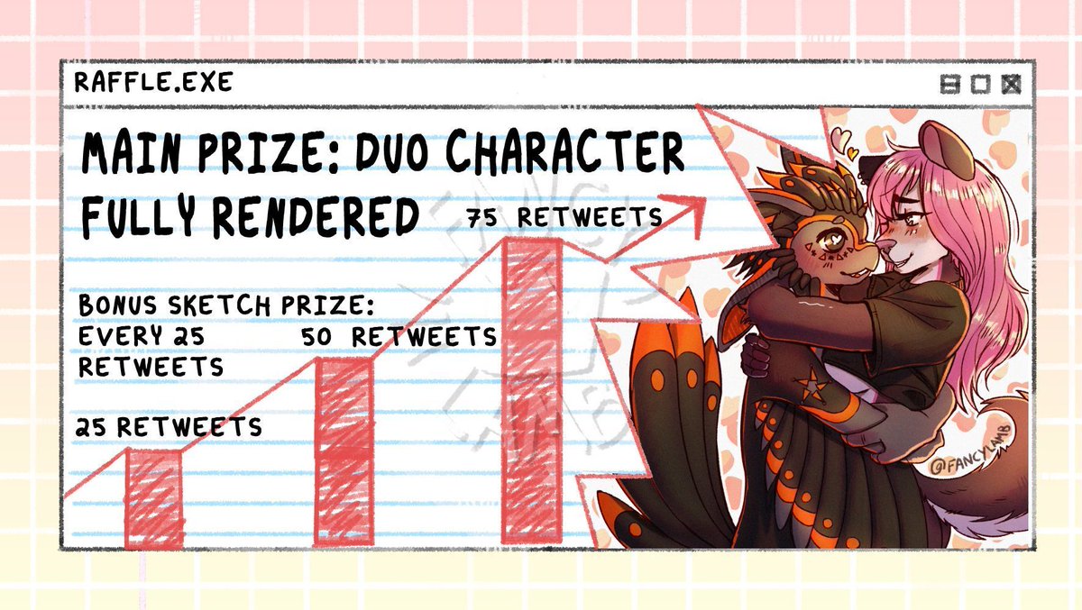 🩷🩷ART RAFFLE 🩷🩷

Help me become famous by throwing art at you

Da Rules

🩷Make sure you are following me on Twitter
🩷Retweet 
🩷Like it
🩷Leave a comment #Hornhub

Raffle ends August 31st
[🌿🌱🦕 #art #vtuber #furry #furryart #artmoots #commission #twitch #streamer 🦕🌱🌿]