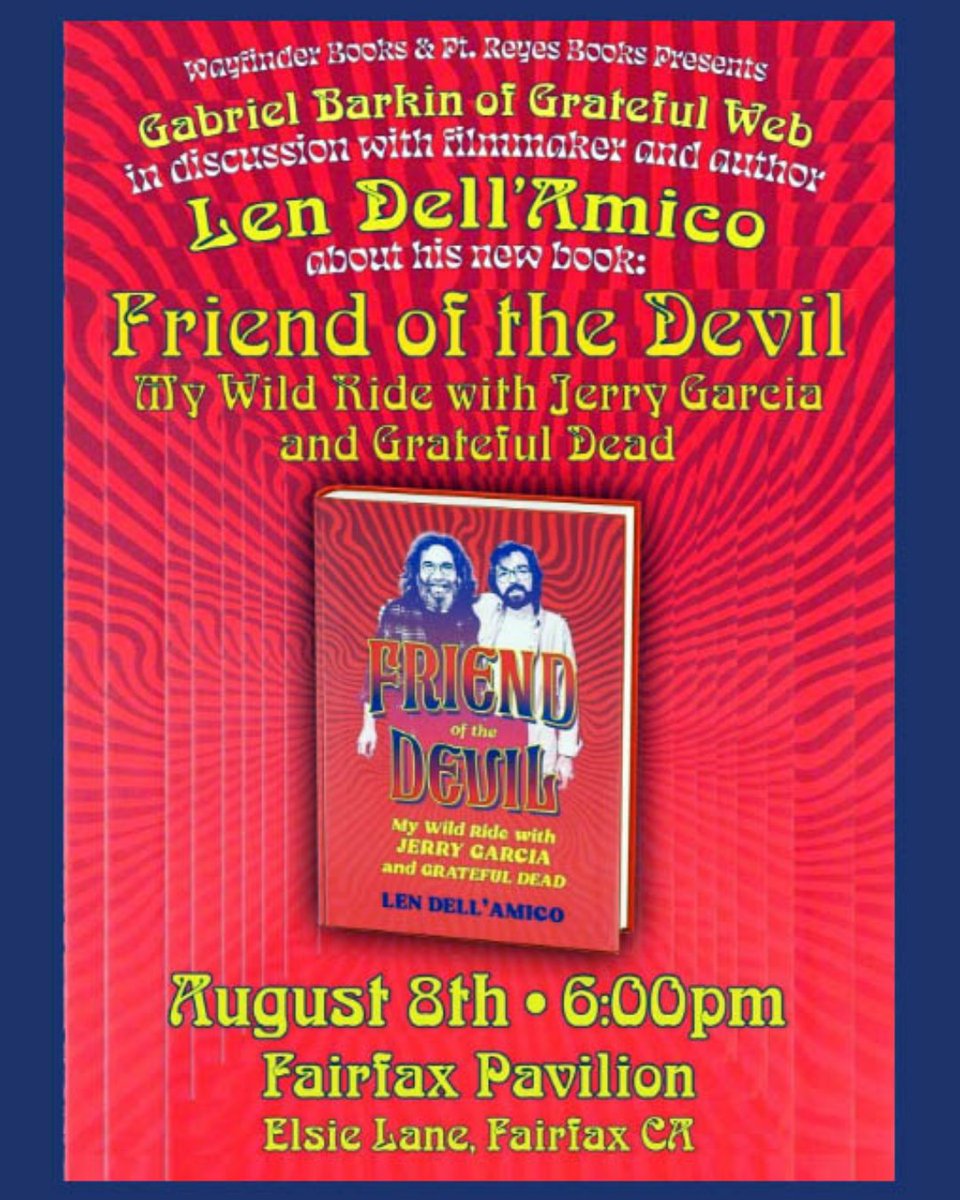 BISS Contributing Editor / Grateful Web Writer Gabriel Barkin will be interviewing Len Dell’Amico, longtime Grateful Dead videographer. Gabriel says he will prod him to tell some great stories about Jerry, the Dead, and all that fun stuff.