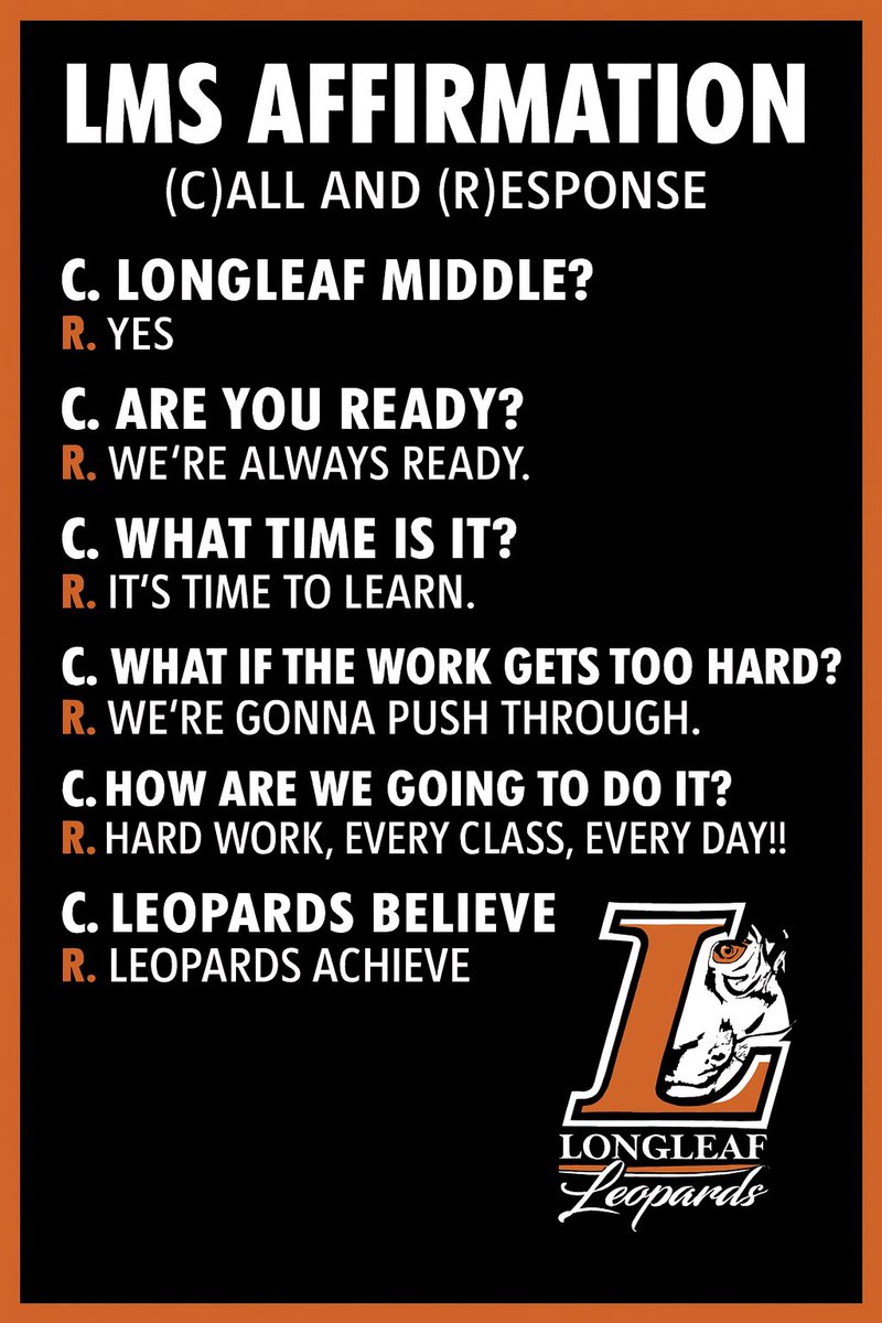 Longleaf Middle (@longleafmiddle) on Twitter photo Today was a fantastic day at Longleaf Middle School as we welcomed our newest Leopards during our Step Up to 6 transition day! Our staff was energized and excited to meet our amazing 6th grade students, and the halls were filled with Leopard PRIDE! <a href="/RichlandTwo/">Richland School District Two</a> Today was a fantastic day at Longleaf Middle School as we welcomed our newest Leopards during our Step Up to 6 transition day! Our staff was energized and excited to meet our amazing 6th grade students, and the halls were filled with Leopard PRIDE! <a href="/RichlandTwo/">Richland School District Two</a>