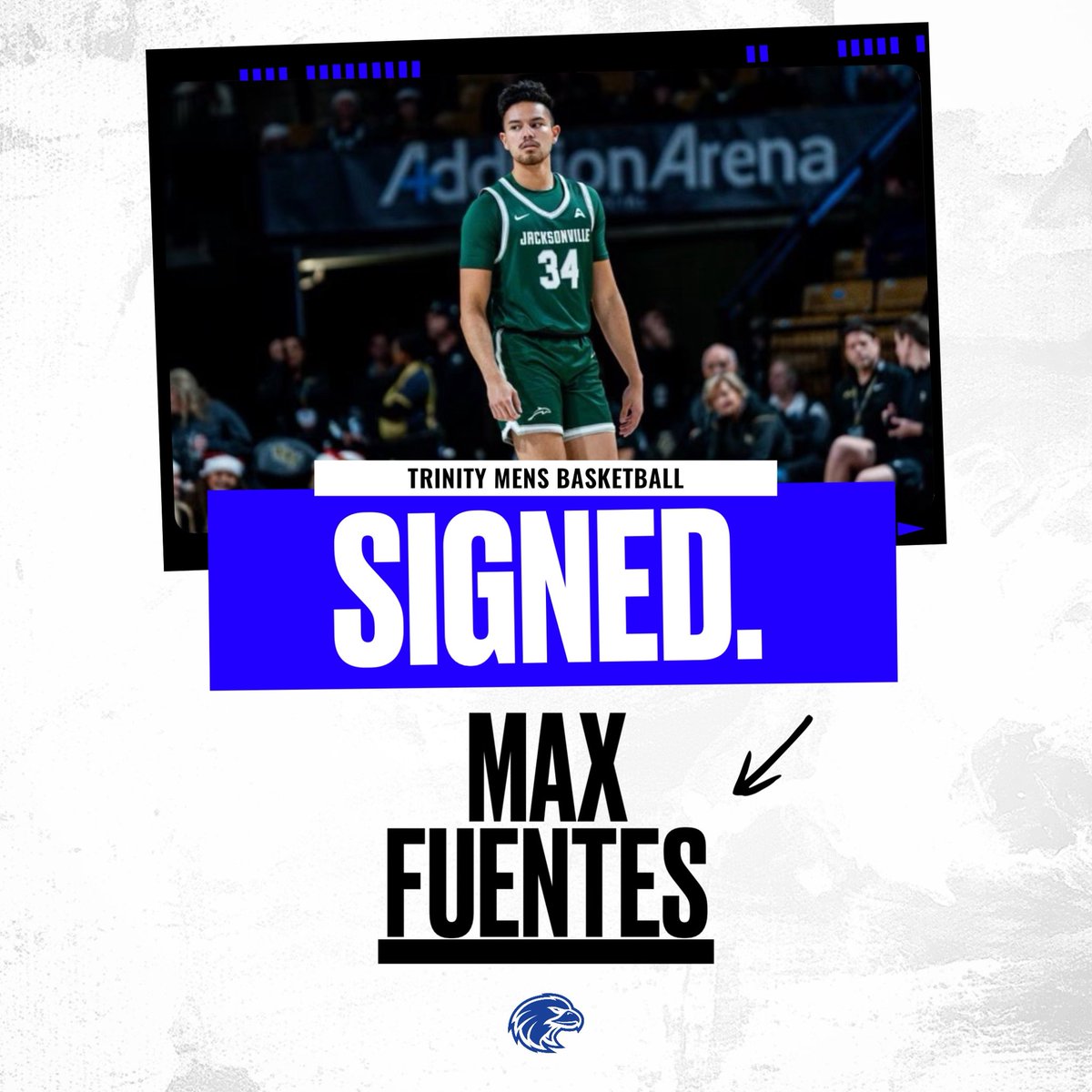 Welcome to the family, Max! 🦅 

“We are excited to have Max Fuentes join the Eagles this season. Max is a 6’3” junior guard transferring from D1 Jacksonville University. He will help us stretch the floor and knock down shots for us!” - Coach Shank