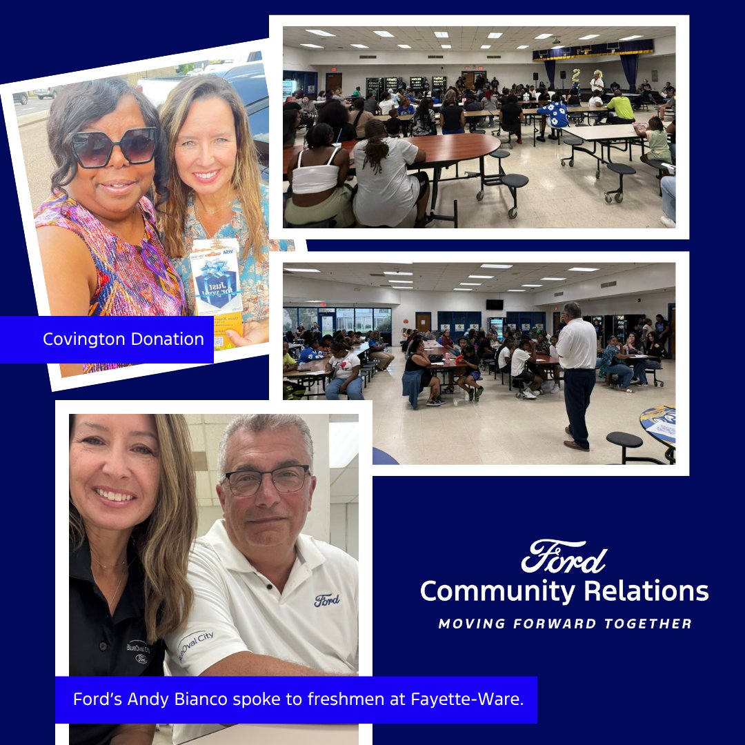 Back-to-school season is in full swing, and Ford Community Relations is showing up for students, families, and educators across West Tennessee.

#FordBlueOvalCity #FordBOC #FordCommunityRelations #MovingForwardTogether