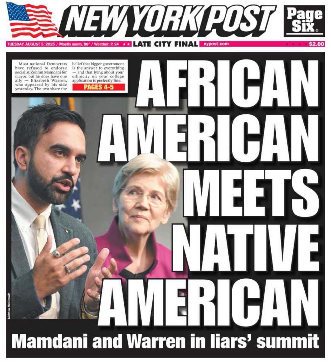 Perfect cover <a href="/nypost/">New York Post</a>