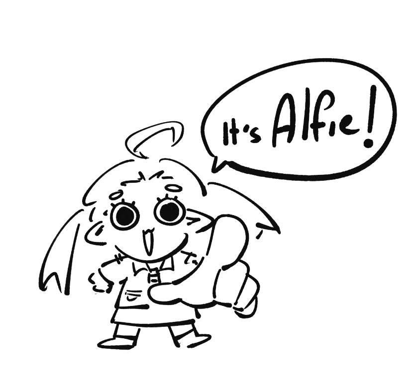 chessiedayo's tweet image. It&apos;s Alfie !
