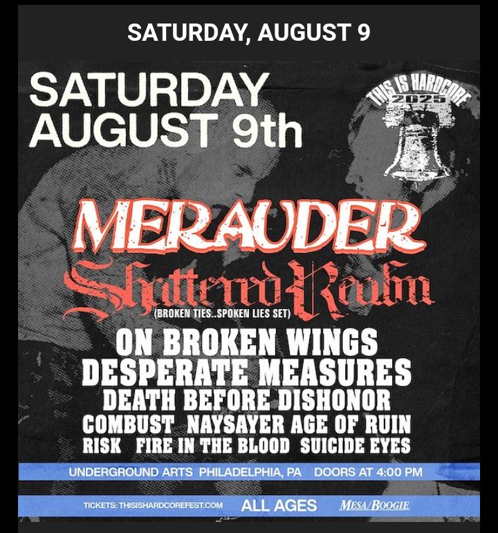 Day 2 of TIHC 2025 coming up this Saturday! A few tickets and two days passes left thisishardcorefest.com