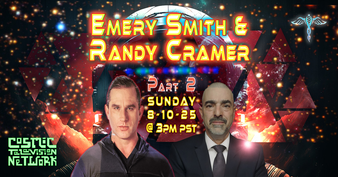 Part 2 is here! 🌌 Emery Smith &amp; Capt. Randy Cramer (Great Architect of AI Consciousness Science) return LIVE — Aug 10, 3PM PDT/6PM EDT/10PM UTC.

Topics: AI in science/consciousness, 3i/Atlas Comet, geopolitics, UFOs, classified projects &amp; more.

Register: