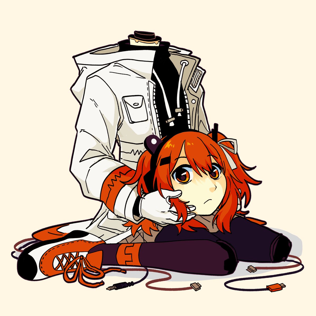 virtubear's tweet image. wish i had her jacket irl too #足立レイ