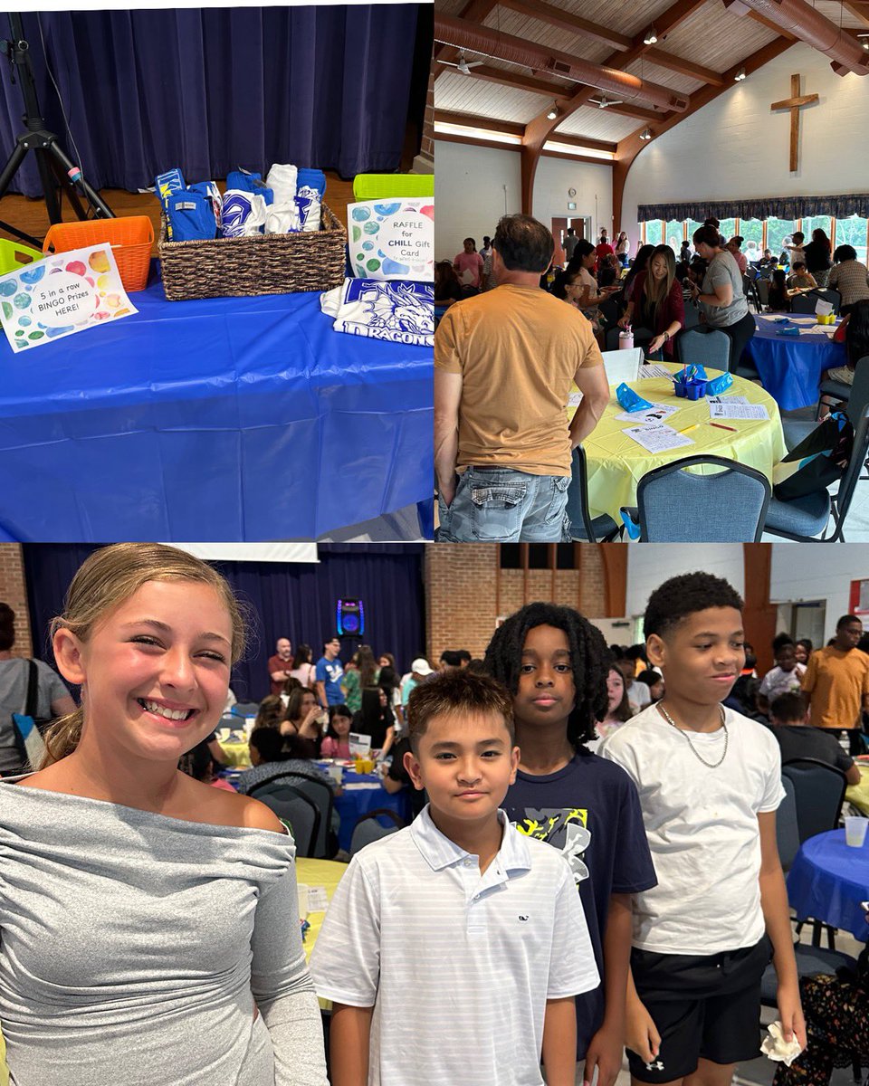 The incoming sixth grade Meet-and-Greet this evening was an incredible success! Thanks to the volunteers at RUMC and FMS staff members for helping almost 100 incoming 6th graders meet friends and staff, enjoy dinner, and get a bag full of school supplies!🐉 <a href="/SchifferB/">Brian Schiffer</a>