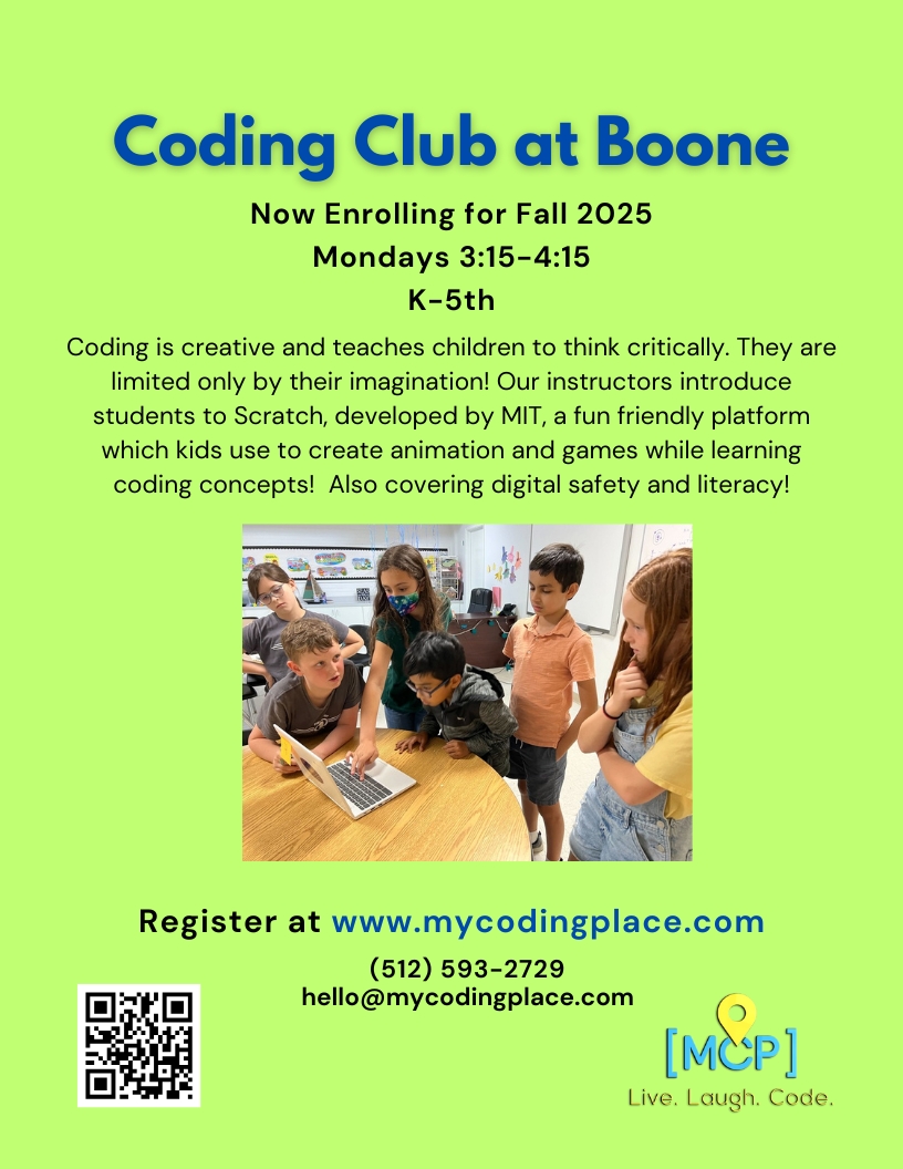 mycodingplace's tweet image. Fall Coding and Digital Art Clubs In South Austin! - mailchi.mp/f8d3d396f20f/f…