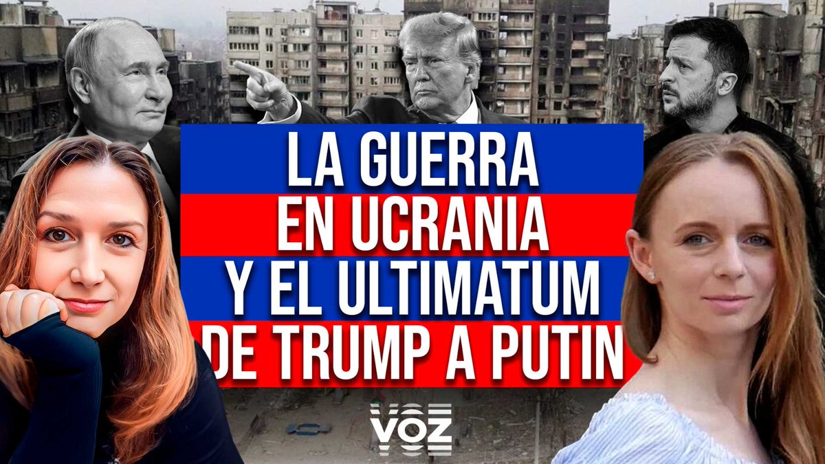 VOZ (@vozmediausa) on Twitter photo 🔴 PODCAST | La guerra en Ucrania y el ultimátum de Trump a Putin
👉 youtu.be/meHc78LkZLQ?si…
🎙️ <a href="/KarinaLMariani/">Karina Mariani</a> conversa con Darina Tkachenko al respecto
Mira un nuevo episodio en nuestro canal de Youtube todos los martes a las 6 pm CT / 7 pm ET 🔴 PODCAST | La guerra en Ucrania y el ultimátum de Trump a Putin
👉 youtu.be/meHc78LkZLQ?si…
🎙️ <a href="/KarinaLMariani/">Karina Mariani</a> conversa con Darina Tkachenko al respecto
Mira un nuevo episodio en nuestro canal de Youtube todos los martes a las 6 pm CT / 7 pm ET
