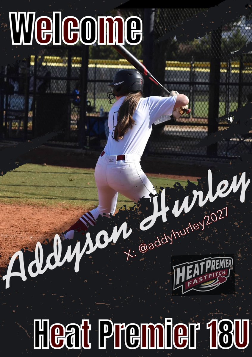 Heat Premier 08 (@heatpremier08) on Twitter photo 🔥 Roster Announcement 🔥
Welcome Addyson! Addy joined us as a guest player last season w/ 6 appearances in the ⭕️, clean D, smooth power & great softball IQ! This 2027 has stacked up the All Conf honors in HS & is ready for another season at HPF 18U! Welcome <a href="/addyhurley2027/">Addy Hurley</a>! ❤️🔥 🔥 Roster Announcement 🔥
Welcome Addyson! Addy joined us as a guest player last season w/ 6 appearances in the ⭕️, clean D, smooth power & great softball IQ! This 2027 has stacked up the All Conf honors in HS & is ready for another season at HPF 18U! Welcome <a href="/addyhurley2027/">Addy Hurley</a>! ❤️🔥