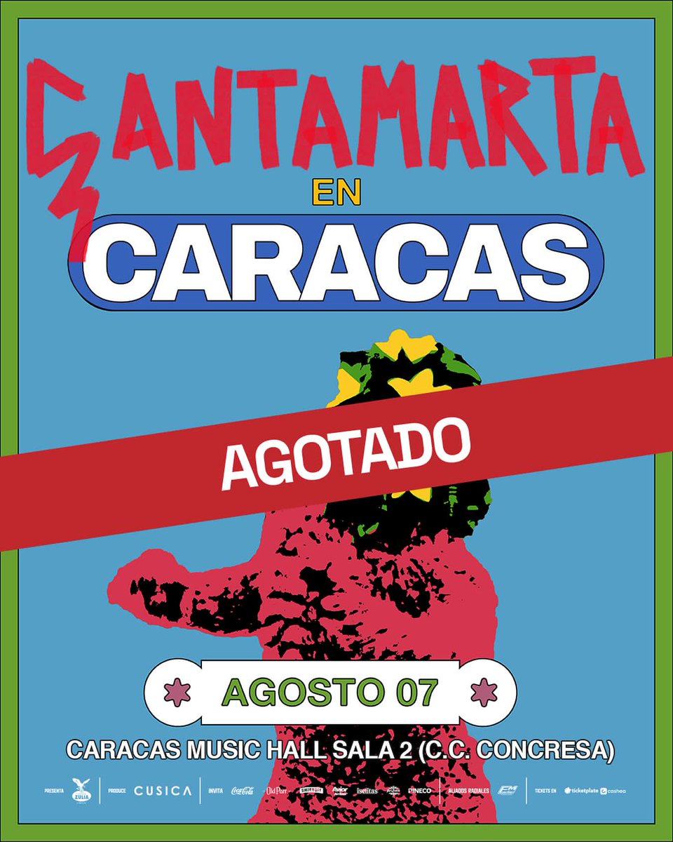 compro una (1) entrada general para Çantamarta en Caracas escribir por ig
instagram.com/luis_tinoco11?…