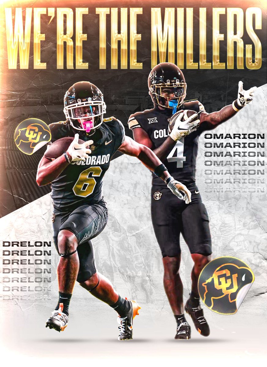 Had to make a graphic for the Miller’s🤝

Get used to hearing that last name a lot this Fall during Buffs’ games😮‍💨

<a href="/omarionmiller19/">Omarion✞</a> <a href="/DrelonMiller/">DrelonMiller</a>
