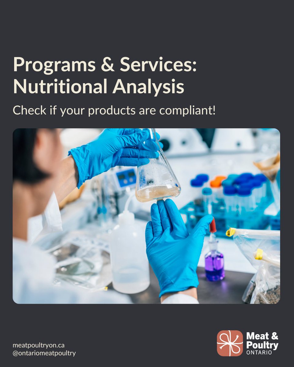 Clear Labels = Consumer Trust

MPO’s Nutrition Analysis Service helps you:
✔️ Stay compliant with Health Canada rules
✔️ Save time &amp; money
✔️ Get a print-ready Nutrition Facts label fast

🔗 Learn more: l8r.it/hnzm

#MeatPoultryON #NutritionFacts #FoodIndustrySupport