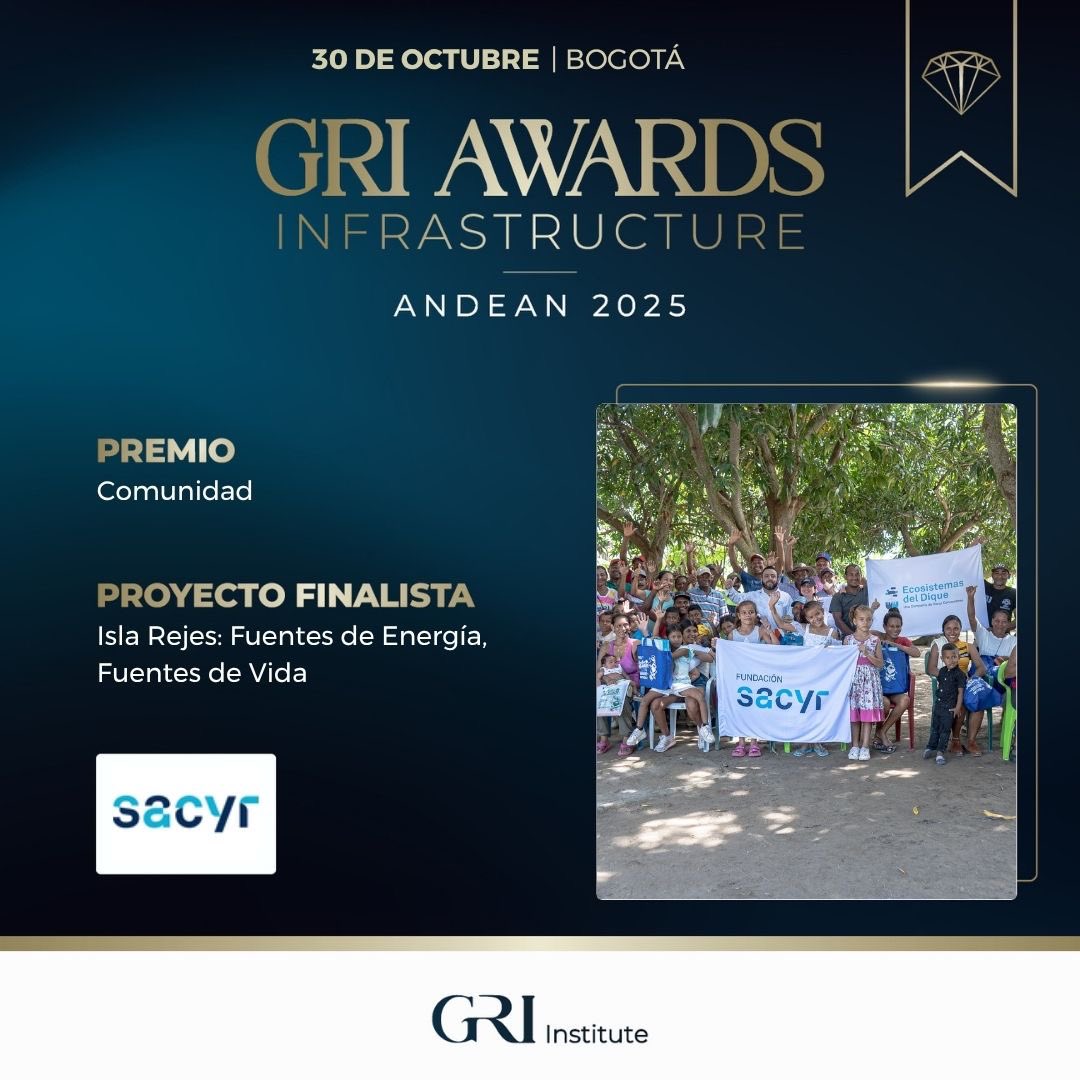 🌿 ¡Ecosistemas del Dique es finalista en los #GRIAwards2025!
Un reconocimiento internacional que destaca proyectos de infraestructura con propósito, alineados con los ODS de la ONU.

Construimos desarrollo, cuidamos el territorio.
#EcosistemasDelDique #SacyrColombia