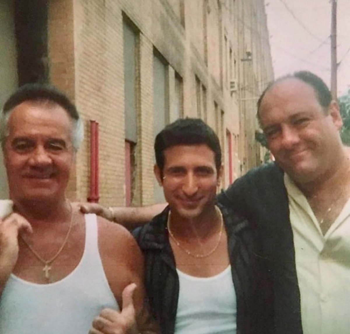 Paulie, Jason and Tony outside the East Stand