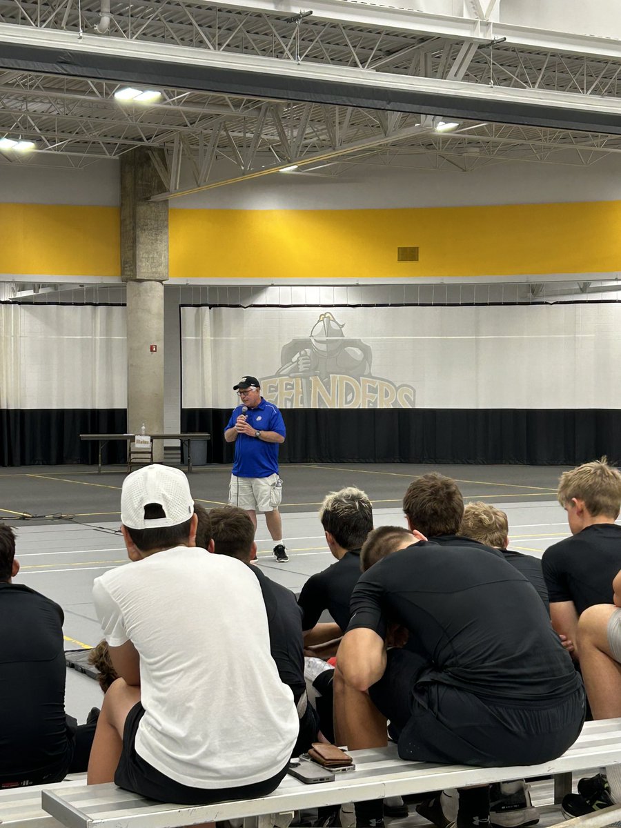 Dordt Football (@dordtfb) on Twitter photo It was a privilege getting to hear from legendary SDSU coach John Stiegelmeier (<a href="/HolyNutmeg/">John Stiegelmeier</a>) at our team camp today! It was a privilege getting to hear from legendary SDSU coach John Stiegelmeier (<a href="/HolyNutmeg/">John Stiegelmeier</a>) at our team camp today!