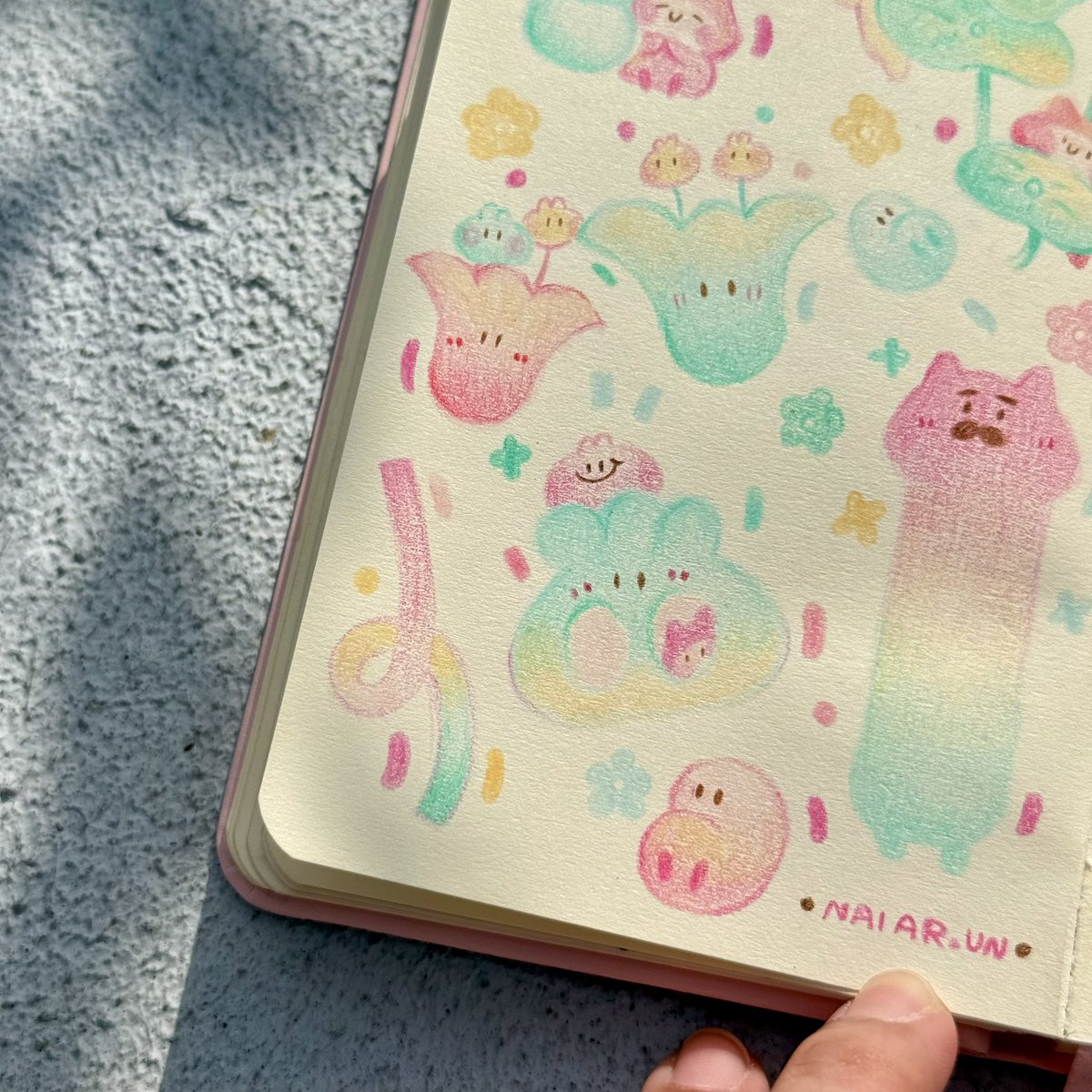 🩵🍃🩷 #sketchbooknaiarun