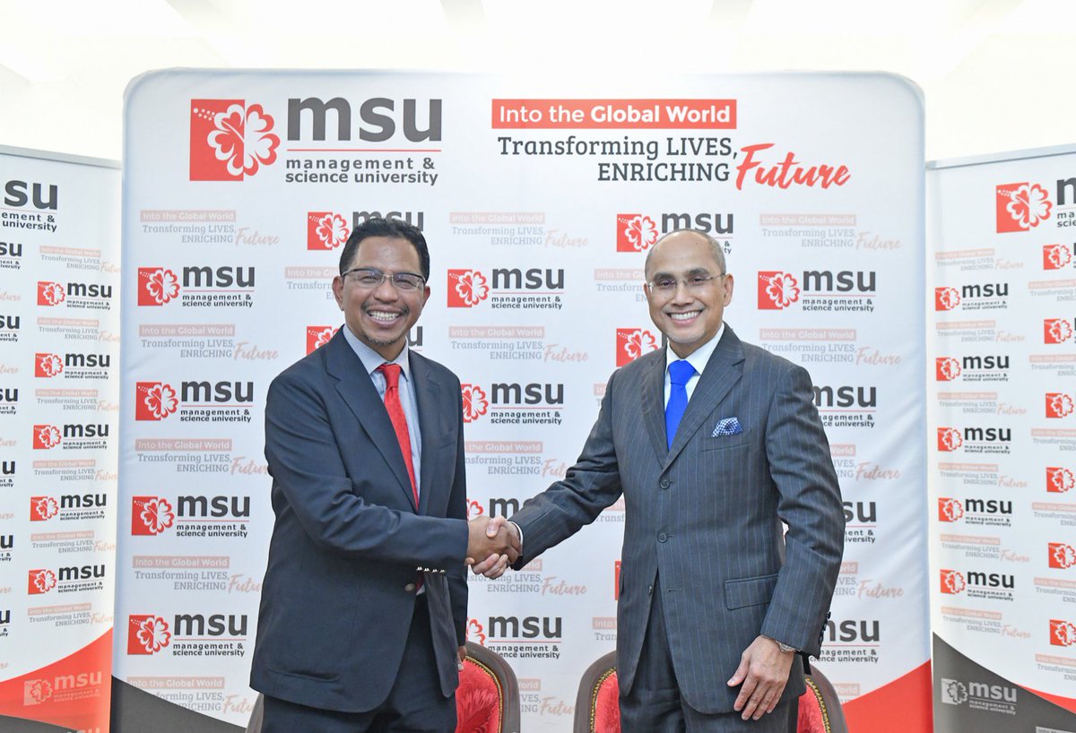 Mohd Shukri Ab Yajid (@mohdshukriyajid) on Twitter photo Honoured to announce the appointment of Prof Dato' Seri Ir. <a href="/ZainiUjang2/">Zaini Ujang</a> , as <a href="/MSUmalaysia/">🌺 MSU Malaysia</a> 2nd Pro Chancellor, in conjunction with <a href="/MSUmalaysia/">🌺 MSU Malaysia</a> Global Dialogue Series on 100 Day World Lecture Tour. Looking forward to having him on board for this transformative journey. Honoured to announce the appointment of Prof Dato' Seri Ir. <a href="/ZainiUjang2/">Zaini Ujang</a> , as <a href="/MSUmalaysia/">🌺 MSU Malaysia</a> 2nd Pro Chancellor, in conjunction with <a href="/MSUmalaysia/">🌺 MSU Malaysia</a> Global Dialogue Series on 100 Day World Lecture Tour. Looking forward to having him on board for this transformative journey.
