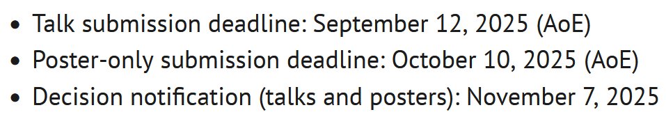 The QIP 2026 call for papers is out! QIP 2026 will be held in Riga, Latvia from January 24–30, 2026. See you there!