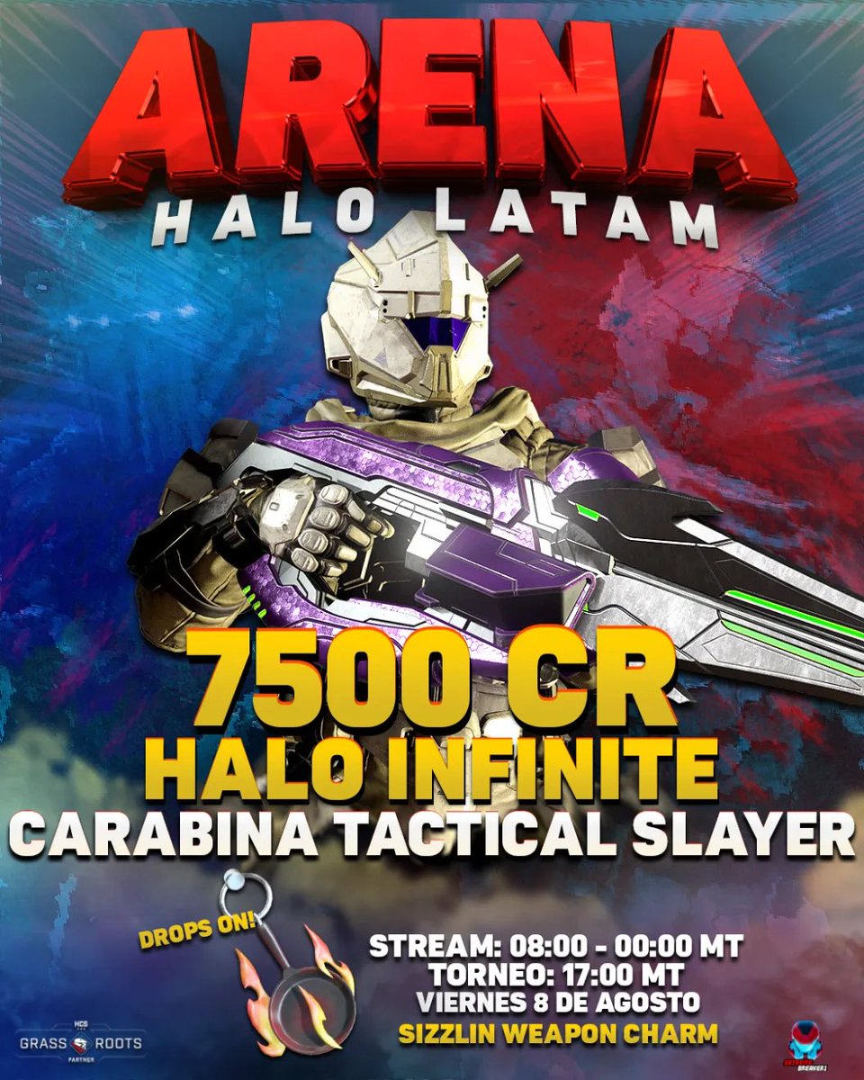 🏆¡TORNEO DE HALO INFINITE #ArenaHaloLATAM EDICIÓN FFA SWAT CON CARABINA🏆

🗓️ Viernes 08 de Agosto
⏰ 5pm MT/CDMX
👥 Eliminación directa
💰 7500 créditos de Halo Infinite

📝MÁXIMO 32 PARTICIPANTES
Registro: En los comentarios de esta publicación con tu gamertag.