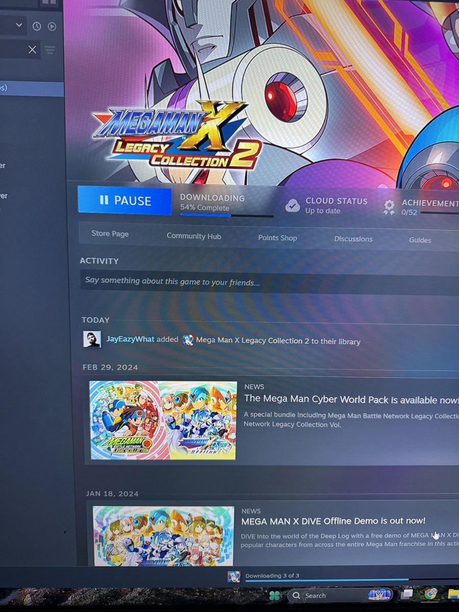 I’ll Stream MegaMan X8 Once This Downloads I’m So Excited ‼️