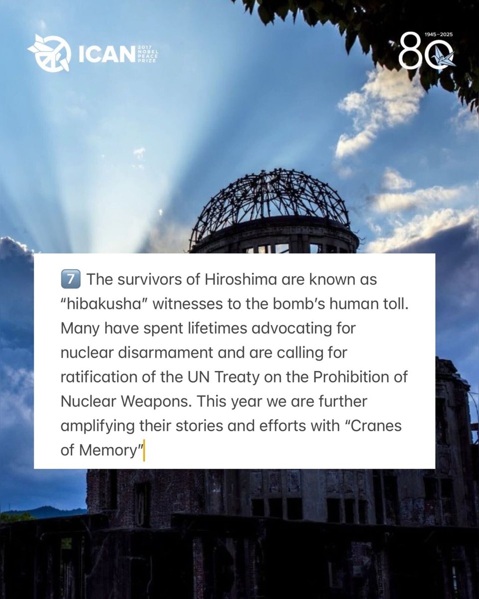 nuclearban's tweet image. Will you join us stand with the survivors of nuclear weapons and take action for nuclear disarmament? We everyone to get involved! Learn more here and share: cranesofmemory.com

#CranesofMemory