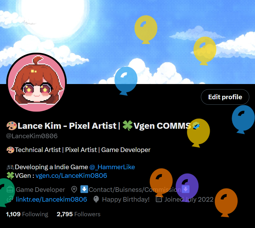 🎨Lance Kim - Pixel Artist | 🍀Vgen COMMS tweet media