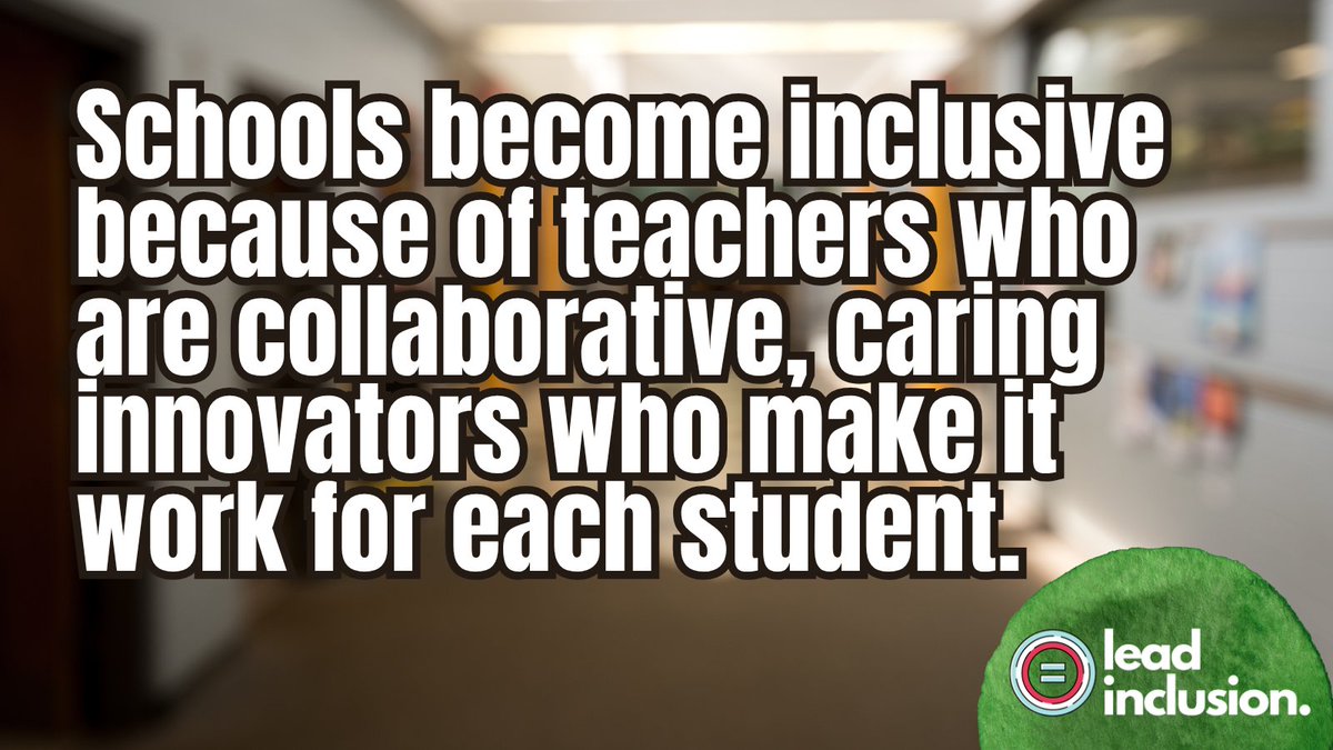 Inclusion doesn’t happen because of policy—it happens because of teachers who innovate and care. #LeadInclusion #EduSky #UDL #TeacherTwitter #EdChat