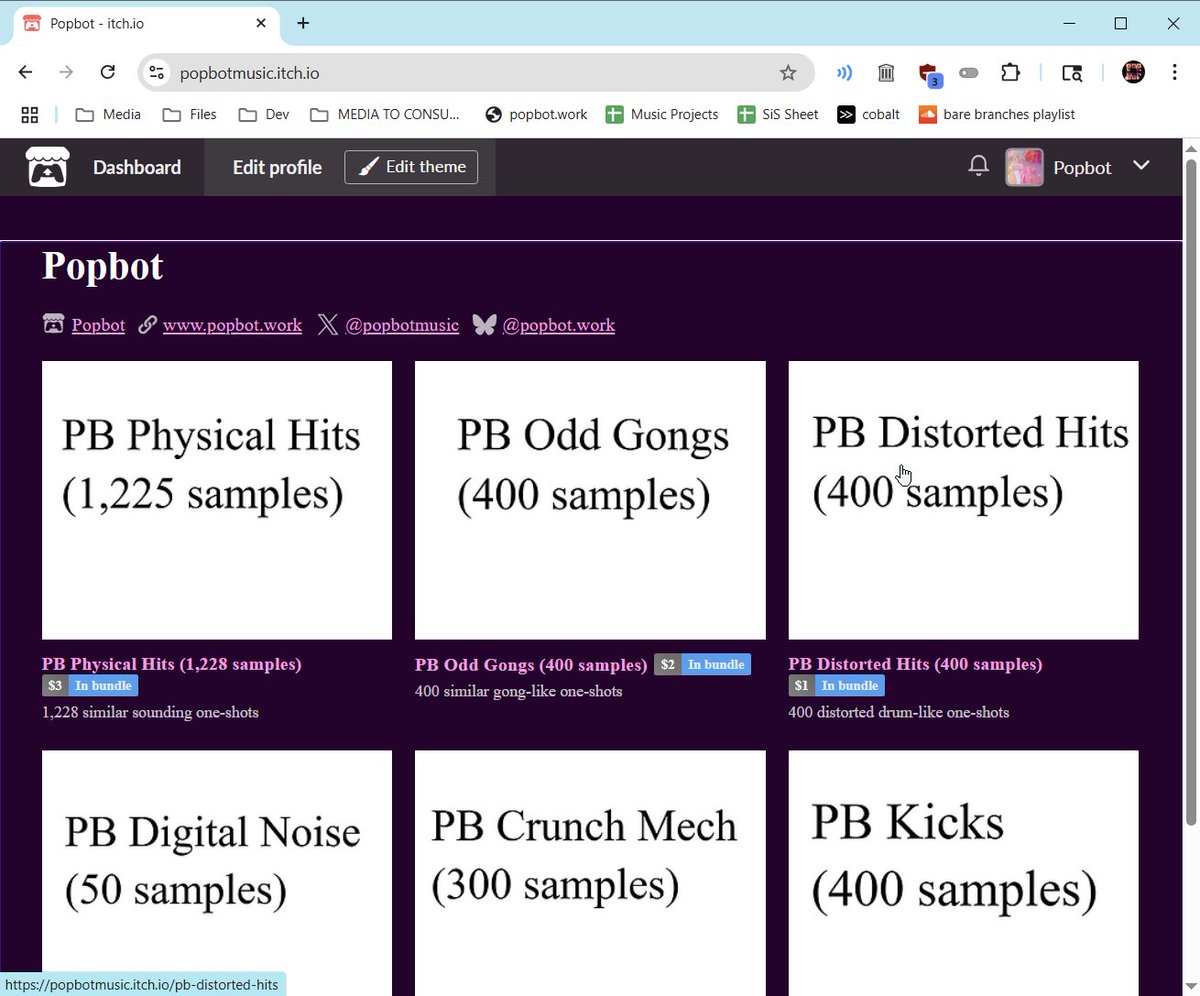 i just uploaded a couple thousand samples onto popbotmusic.itch.io for very cheap ($7.50 for all)