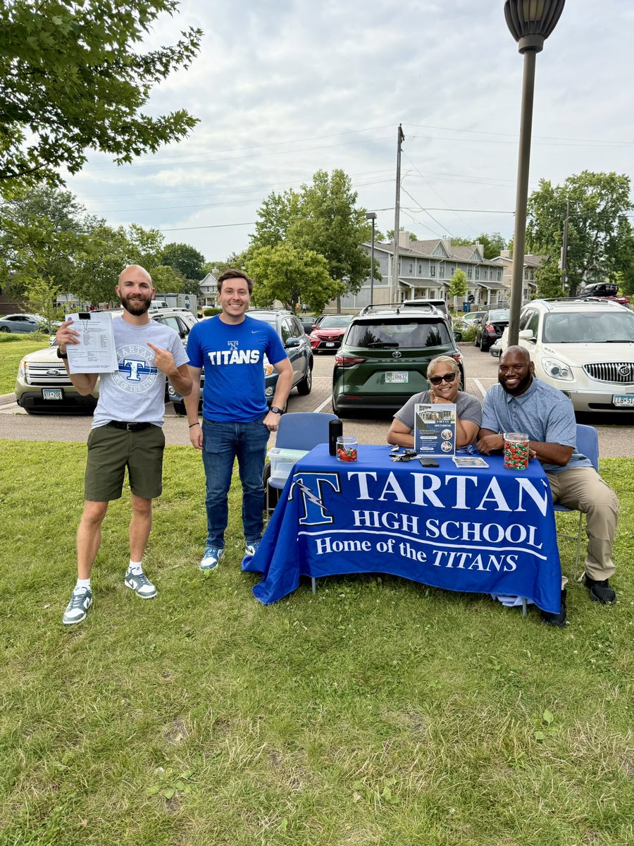 Joshua Andres (@jdandres92) on Twitter photo Attending the #NationalNightOut event with Tartan High School was the perfect opportunity for me to start connecting with the <a href="/isd622/">ISD 622 North St. Paul-Maplewood-Oakdale</a> community! Thank you <a href="/BGCTC1/">Boys & Girls Clubs of the Twin Cities</a> for sponsoring the event to unite the neighborhoods. 28 days until school starts!
#TartanTitans
#TitanPride Attending the #NationalNightOut event with Tartan High School was the perfect opportunity for me to start connecting with the <a href="/isd622/">ISD 622 North St. Paul-Maplewood-Oakdale</a> community! Thank you <a href="/BGCTC1/">Boys & Girls Clubs of the Twin Cities</a> for sponsoring the event to unite the neighborhoods. 28 days until school starts!
#TartanTitans
#TitanPride
