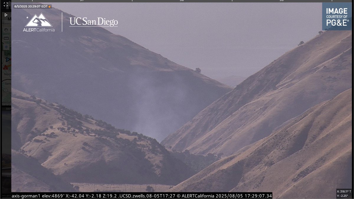NationalWldfire's tweet photo. NEW START: #GrapeFire, Grapevine Road, Kern County, smoke is showing and units are en route. https://t.co/FUHHCbWAVZ